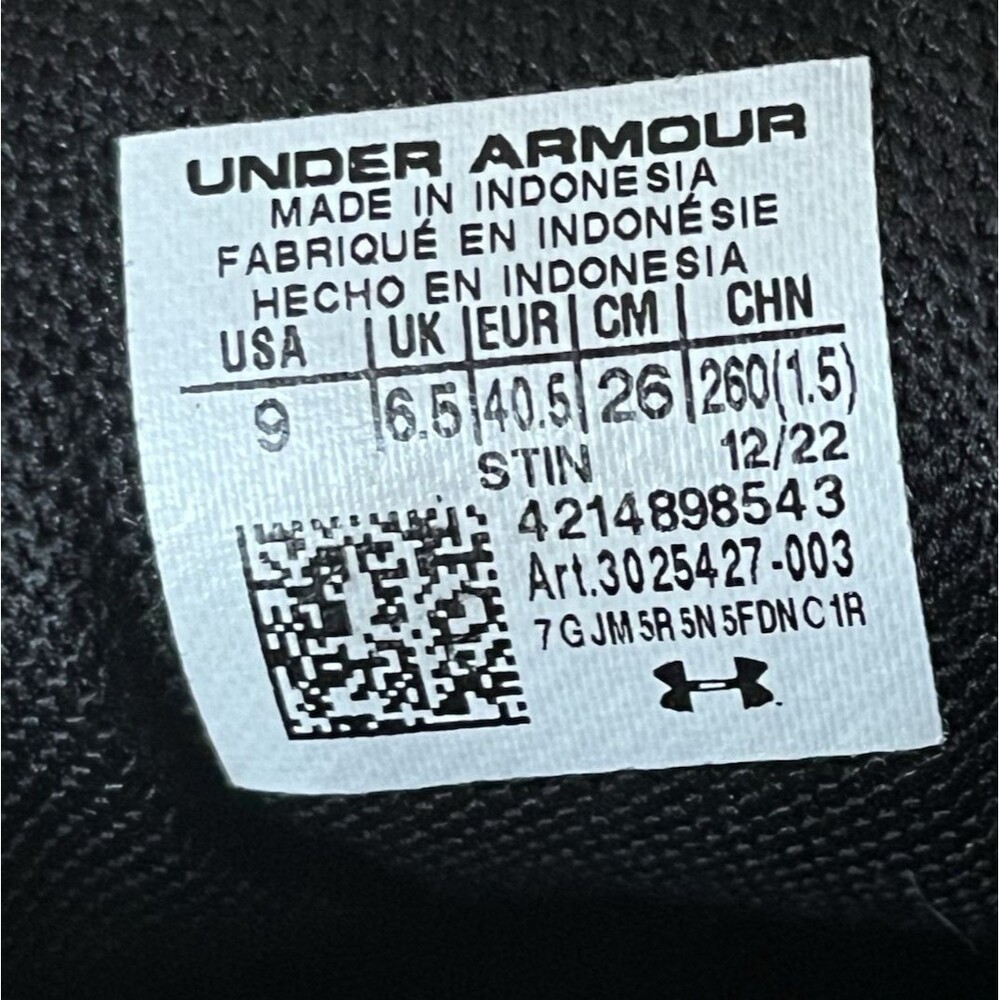 Under Armour Charged IMPULSE 3 WOMENS US 9 Running Shoe Lightweight Teal Black